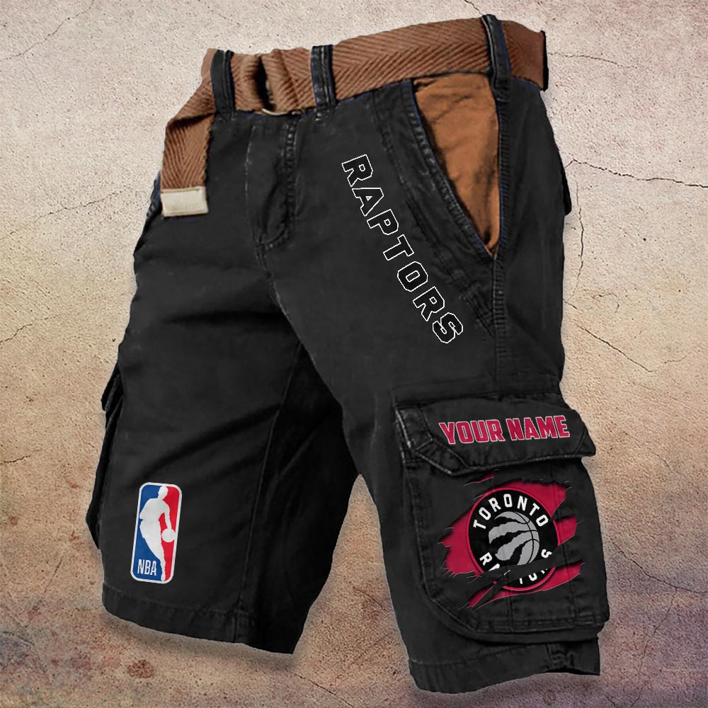 Sportswearmerch Toronto Raptors NBA Denim Short For Fan