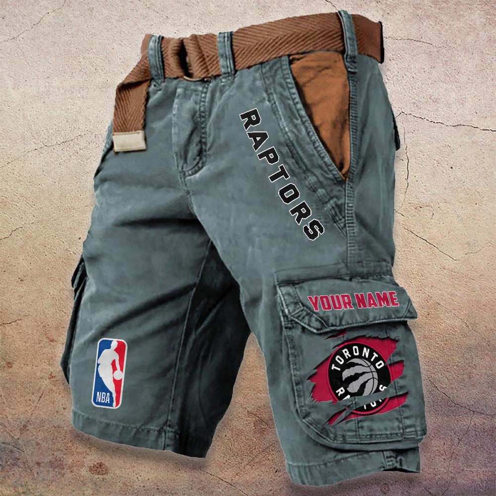 Sportswearmerch Toronto Raptors NBA Denim Short For Fan