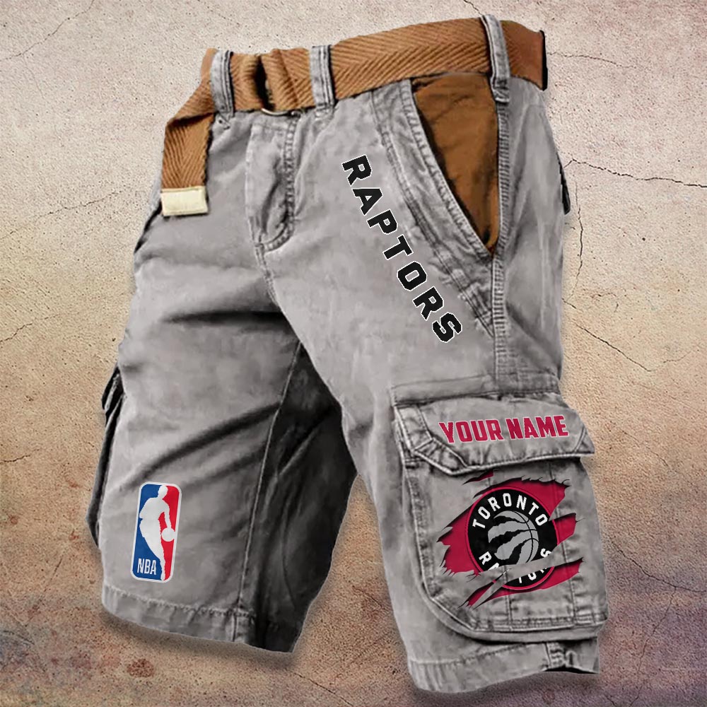 Sportswearmerch Toronto Raptors NBA Denim Short For Fan