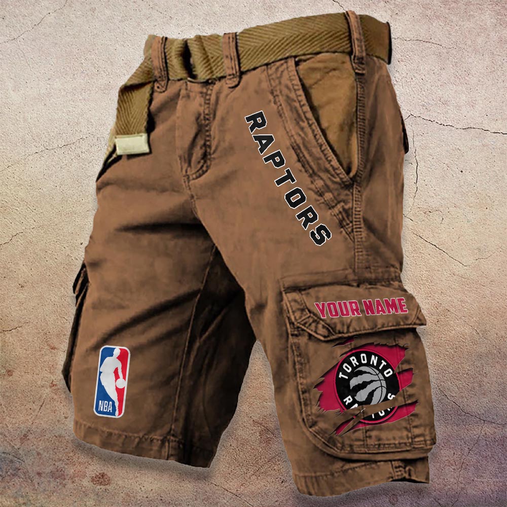 Sportswearmerch Toronto Raptors NBA Denim Short For Fan