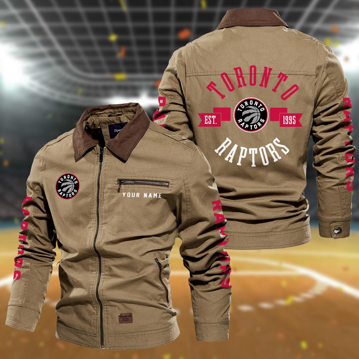 Sportswearmerch Toronto Raptors NBA Lapel Jacket For Fan