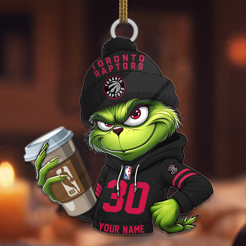Sportswearmerch Toronto Raptors NBA Personalized Personalized Acrylic Ornament For Fans