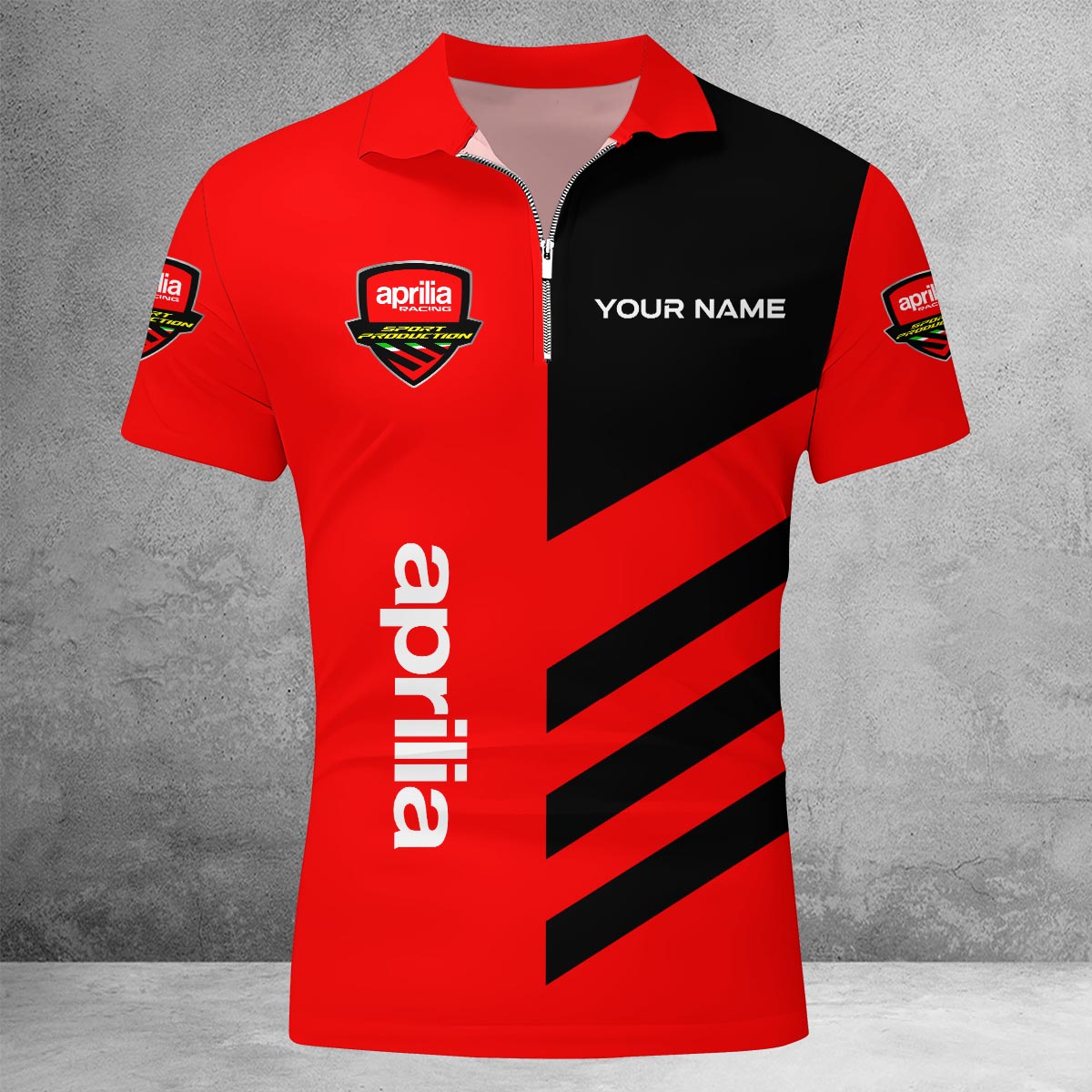 Sportswearmerch Toyota Car Lapel Zip Polo Shirt For Fan