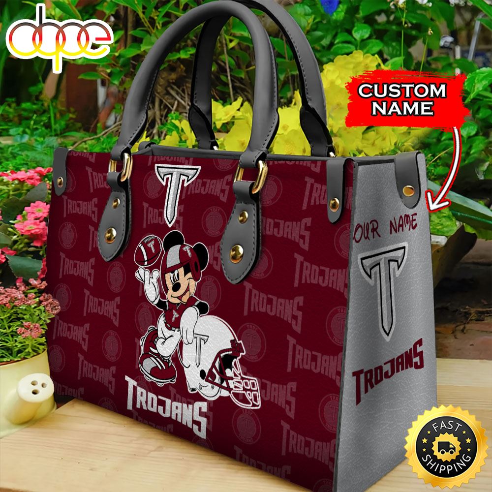 Sportswearmerch Troy Trojans NCAA Mickey Leather Bag For Fan