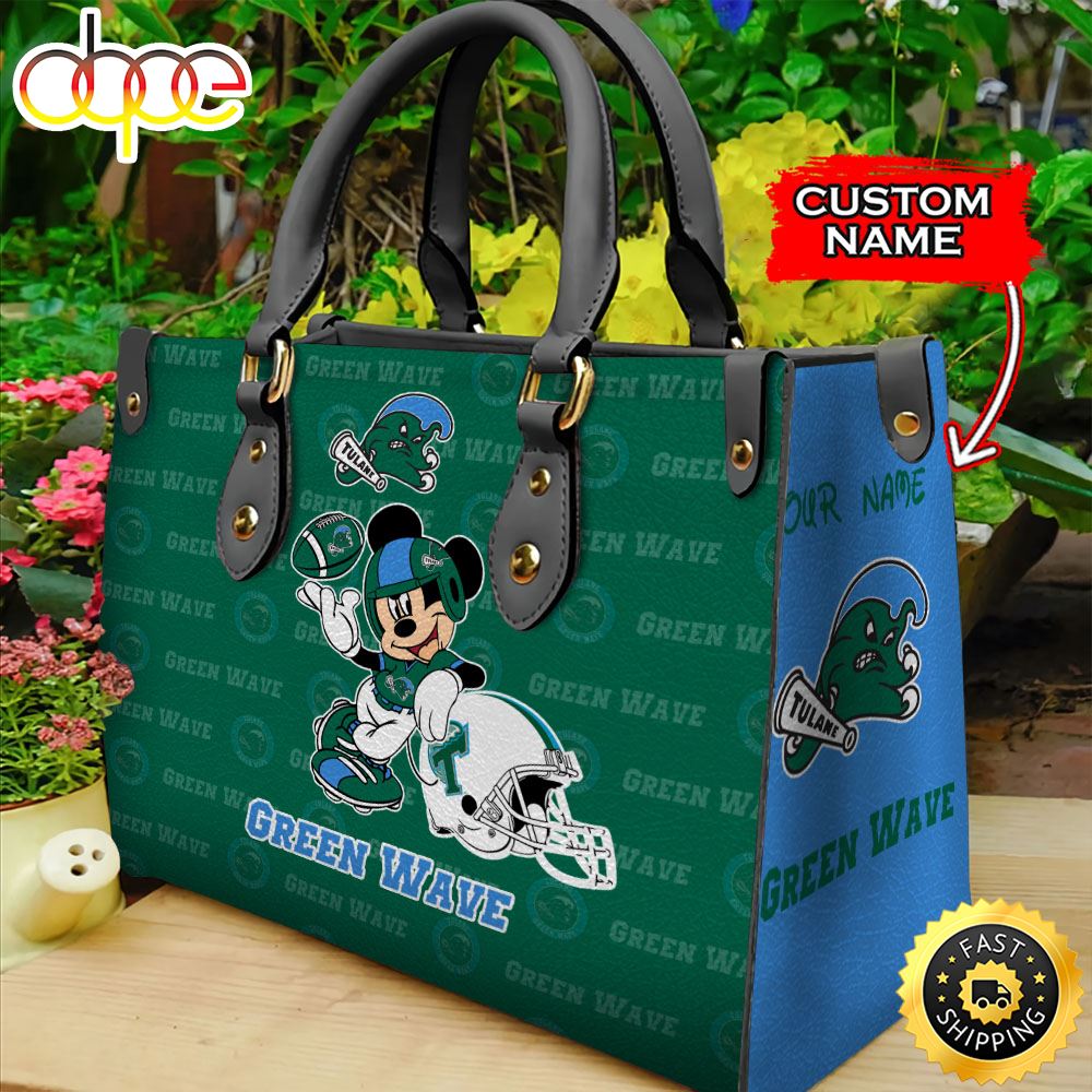 Sportswearmerch Tulane Green Wave NCAA Mickey Leather Bag For Fan