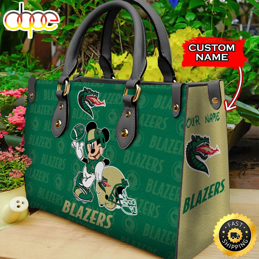 Sportswearmerch UAB Blazers NCAA Mickey Leather Bag For Fan