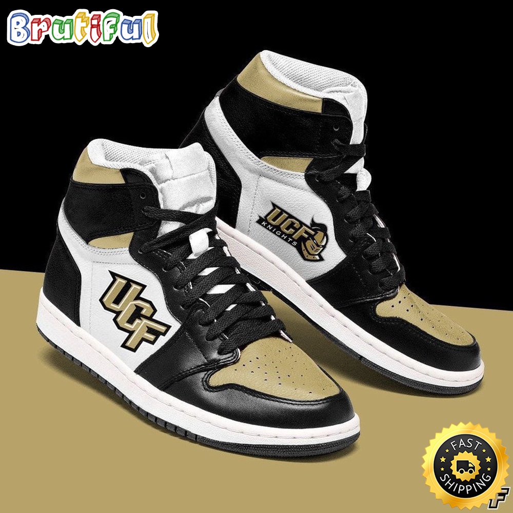 Sportswearmerch UCF Knights NCAA AJ1 High Sneakers Shoes For Men And Women