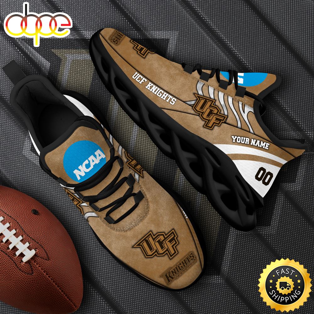 Sportswearmerch UCF Knights NCAA Black Max Soul Shoes Sneakers For Men And Women