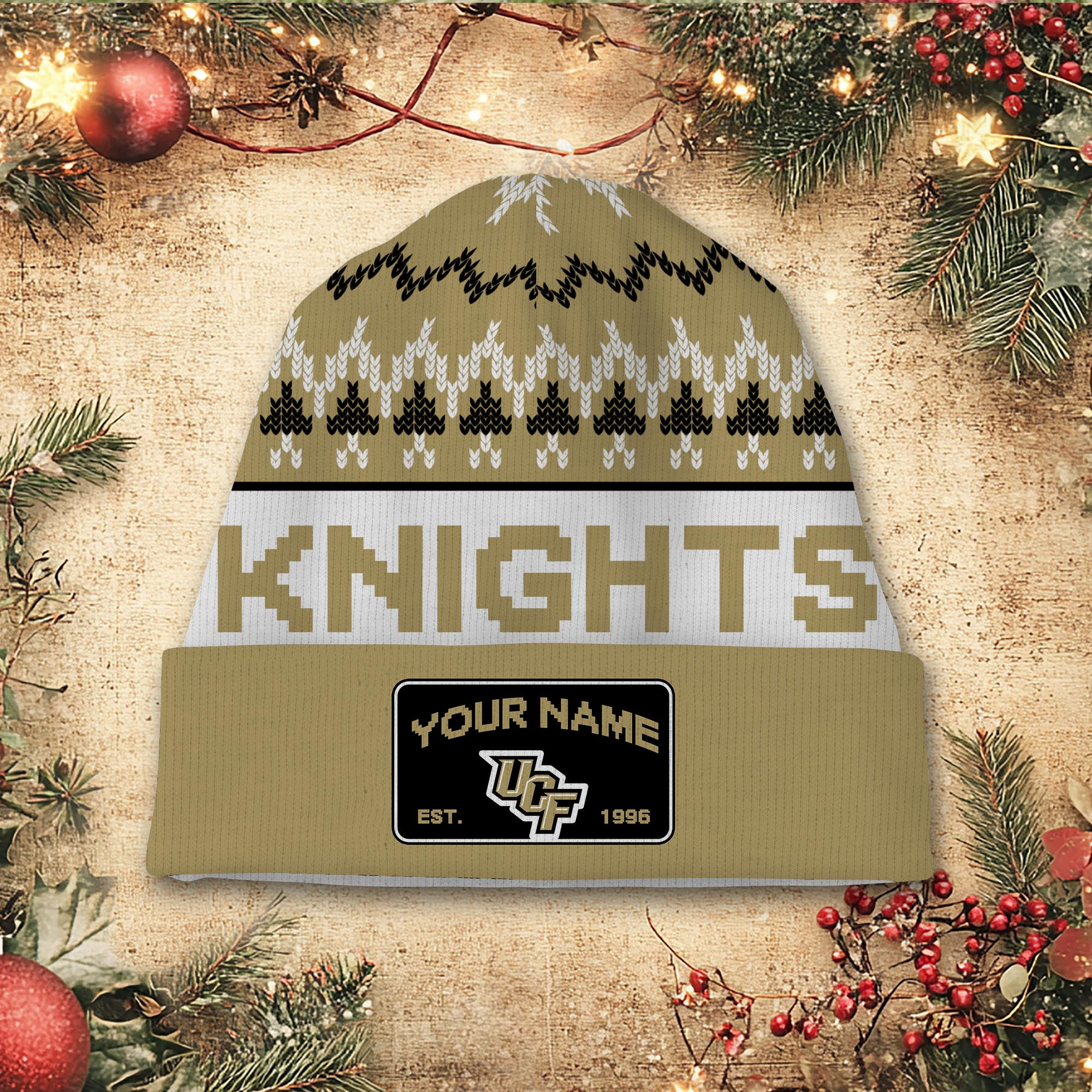 Sportswearmerch UCF Knights NCAA Christmas Beanie Hat For Fan