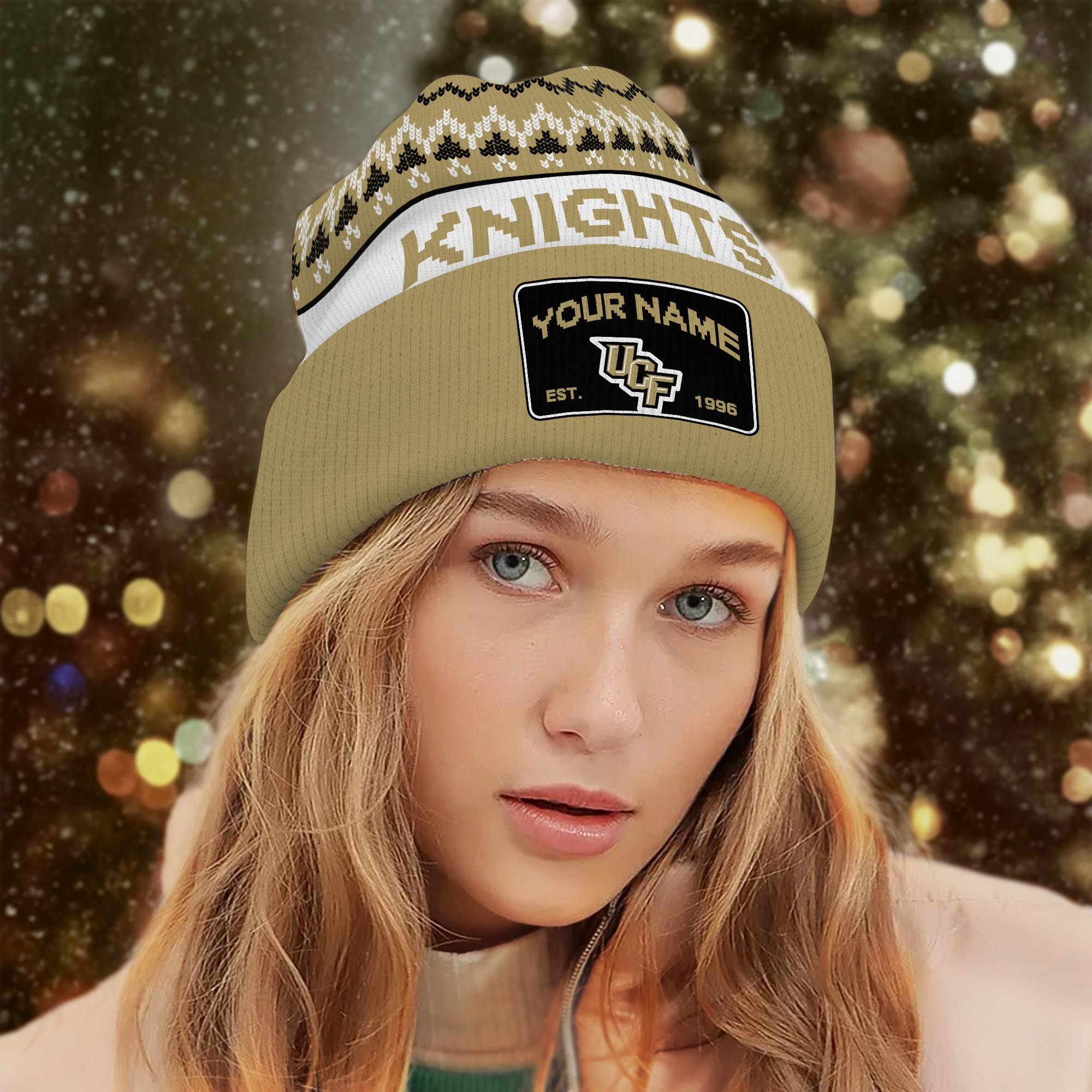 Sportswearmerch UCF Knights NCAA Christmas Beanie Hat For Fan