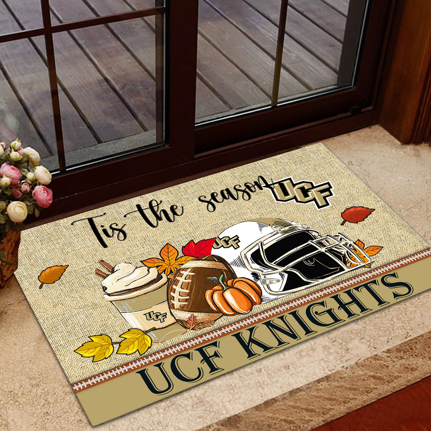 Sportswearmerch UCF Knights NCAA Fall Football Custom Doormat For Fan