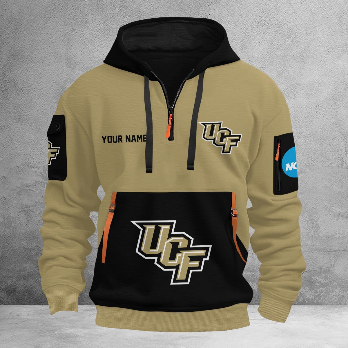 Sportswearmerch UCF Knights NCAA Half Zip Hoodie Personalized For Fan