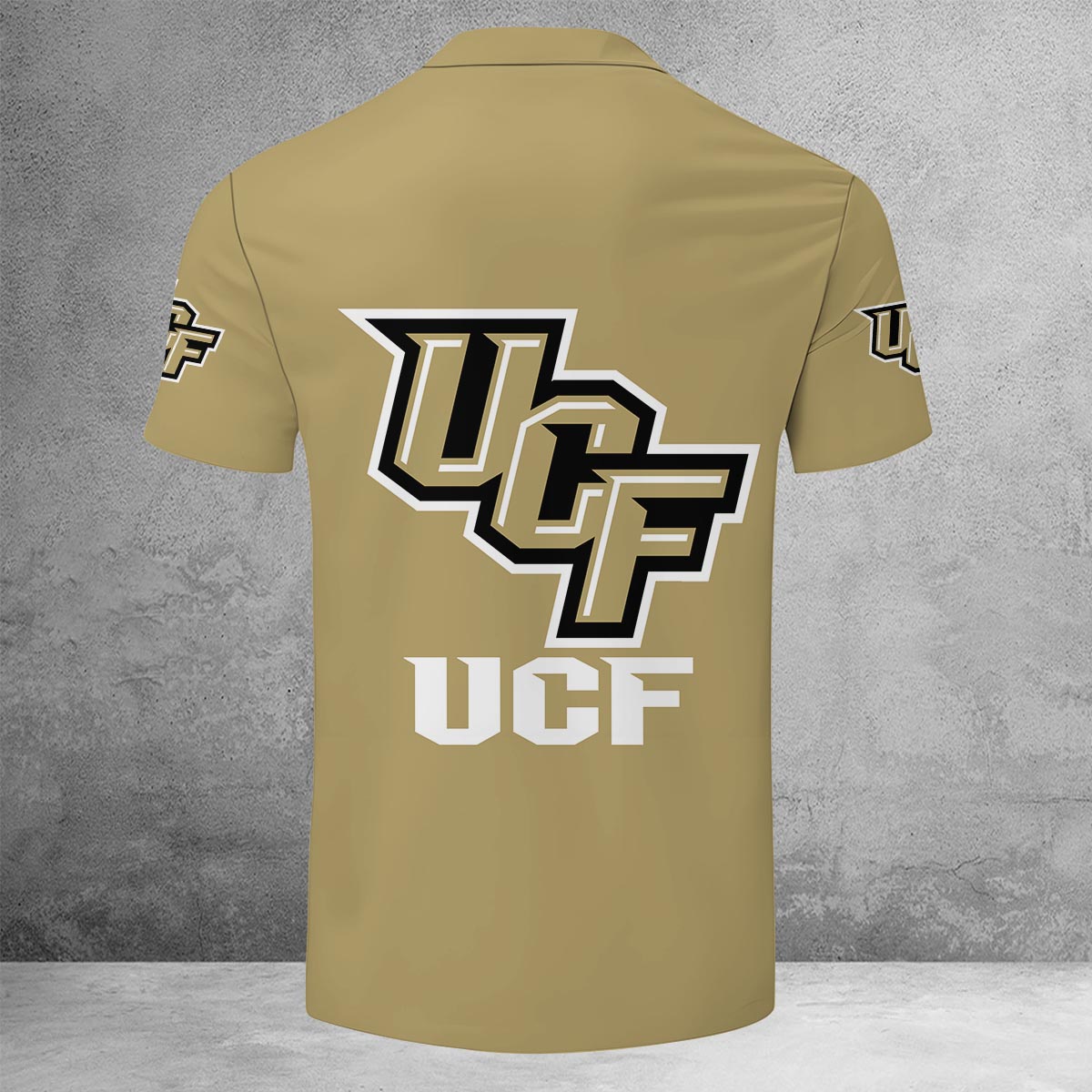 Sportswearmerch UCF Knights NCAA Lapel Zip Polo Shirt For Fan