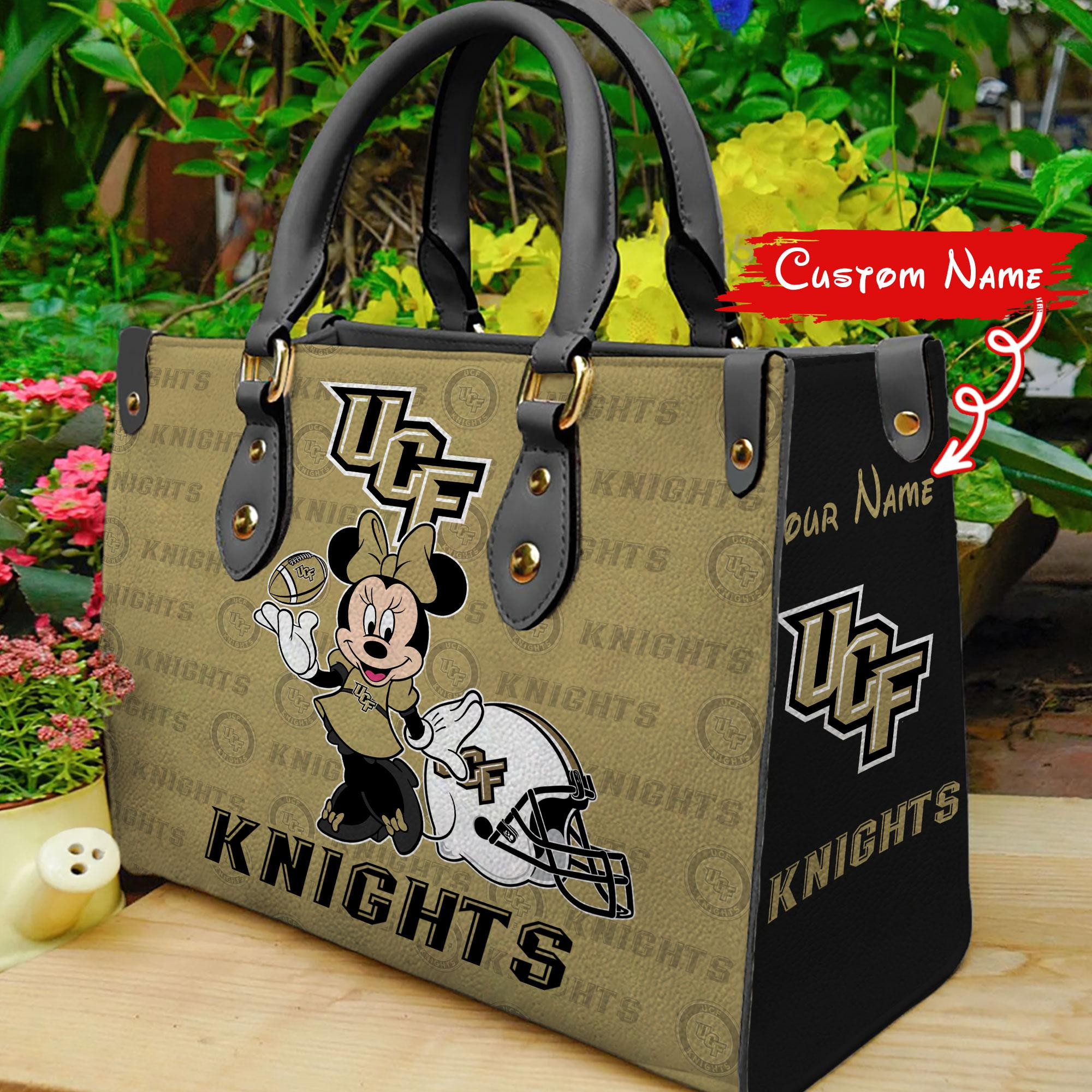 Sportswearmerch UCF Knights NCAA x Minnie Women Leather Handbag For Fan