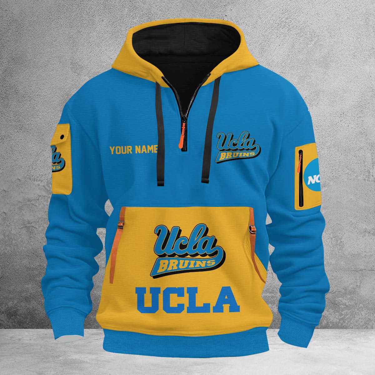 Sportswearmerch UCLA Bruins NCAA Half Zip Hoodie Personalized For Fan