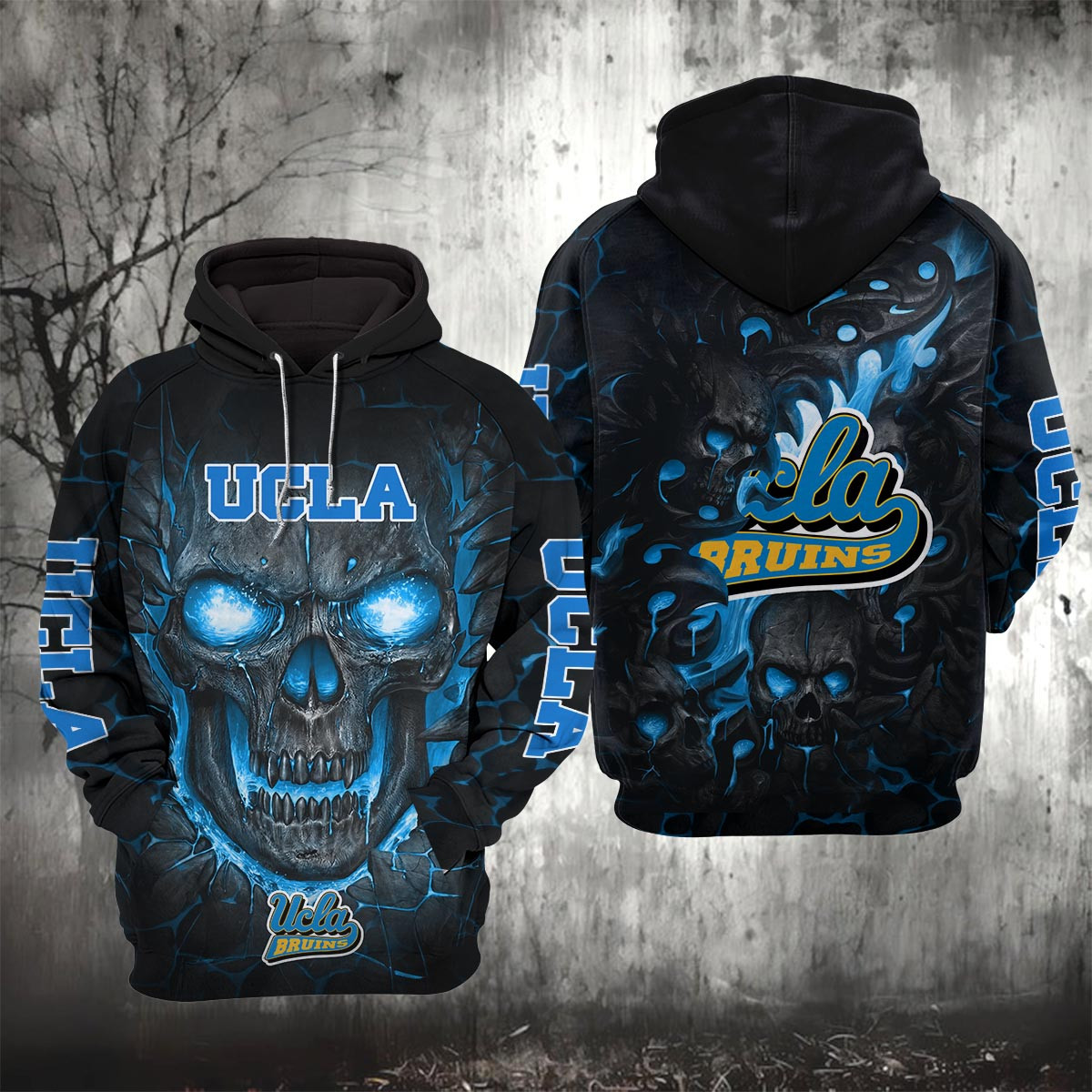 Sportswearmerch UCLA Bruins NCAA Lava Skull Hoodie For Fan