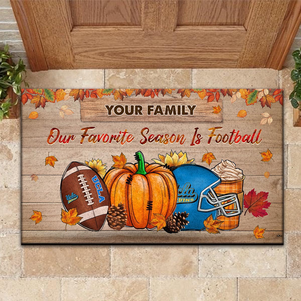 Sportswearmerch UCLA Bruins NCAA Our Favorite Season is Football Doormat For Fan