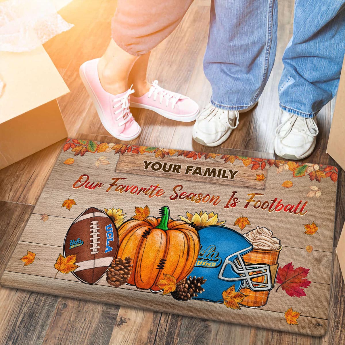 Sportswearmerch UCLA Bruins NCAA Our Favorite Season is Football Doormat For Fan