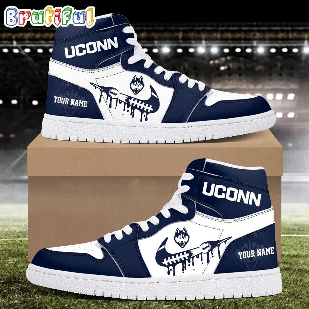 Sportswearmerch Uconn Huskies NCAA AJ1 High Sneakers Shoes For Men And Women