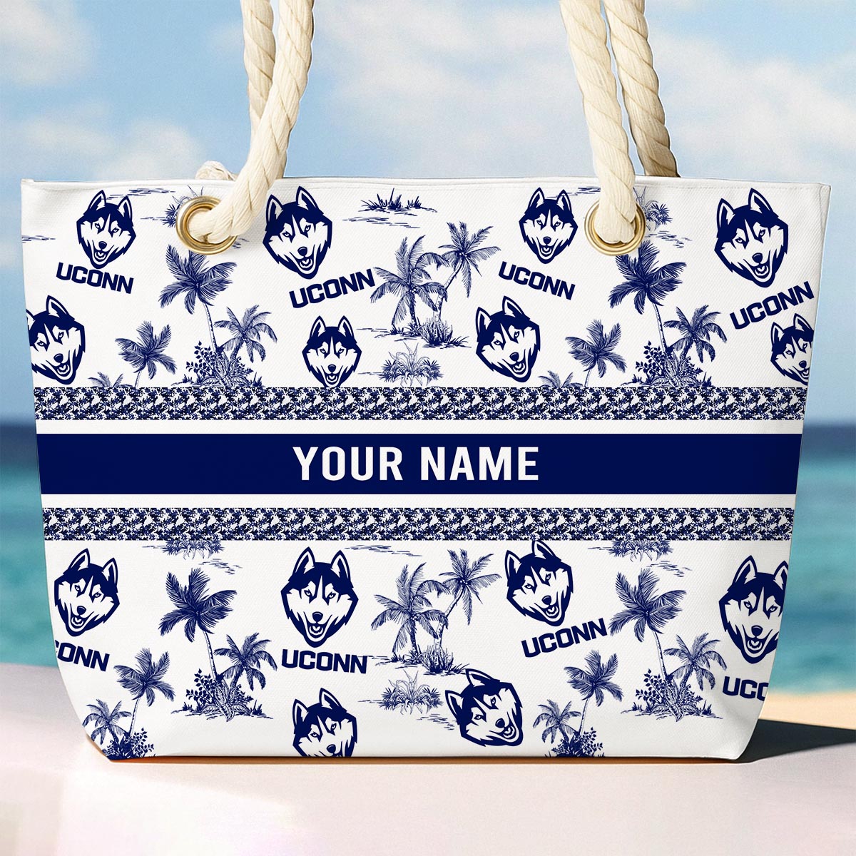 Sportswearmerch Uconn Huskies NCAA Beach Bag For Fan