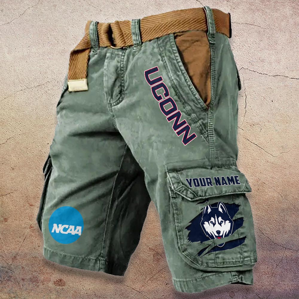 Sportswearmerch Uconn Huskies NCAA Denim Short For Fan