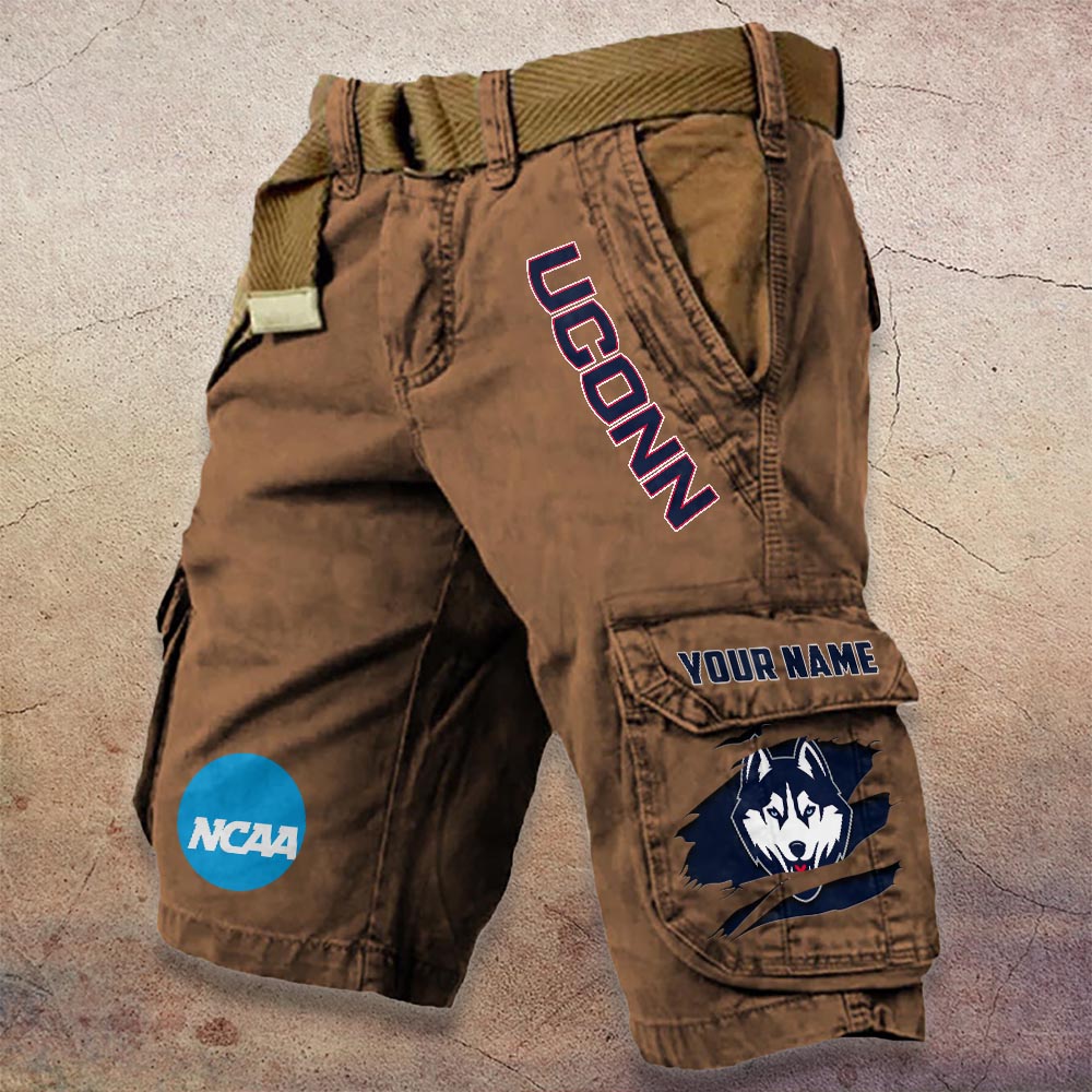 Sportswearmerch Uconn Huskies NCAA Denim Short For Fan