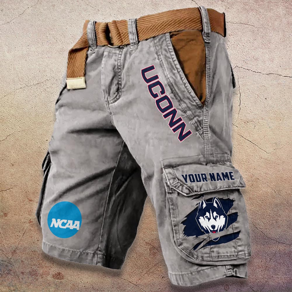 Sportswearmerch Uconn Huskies NCAA Denim Short For Fan