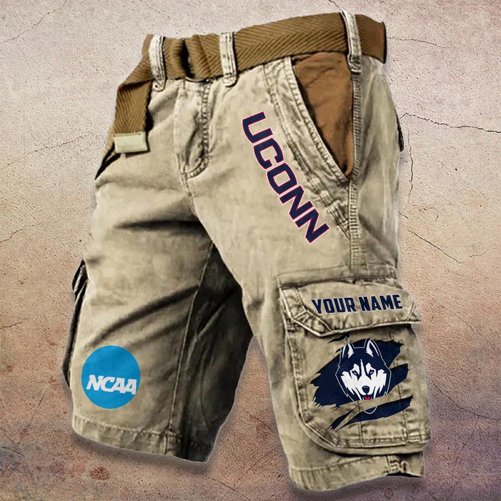 Sportswearmerch Uconn Huskies NCAA Denim Short For Fan