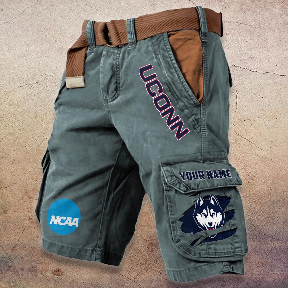 Sportswearmerch Uconn Huskies NCAA Denim Short For Fan