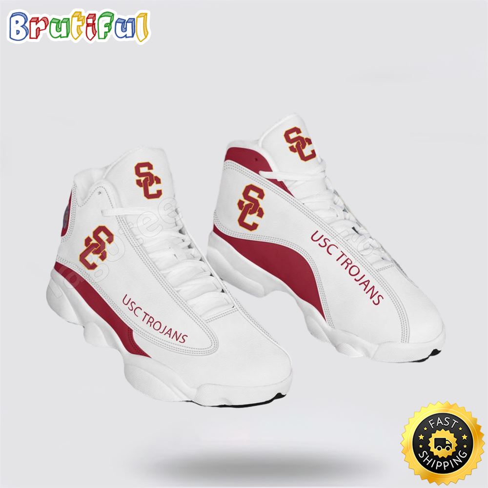 Sportswearmerch USC Trojans NCAA AJ13 Sneakers Shoes For Men And Women
