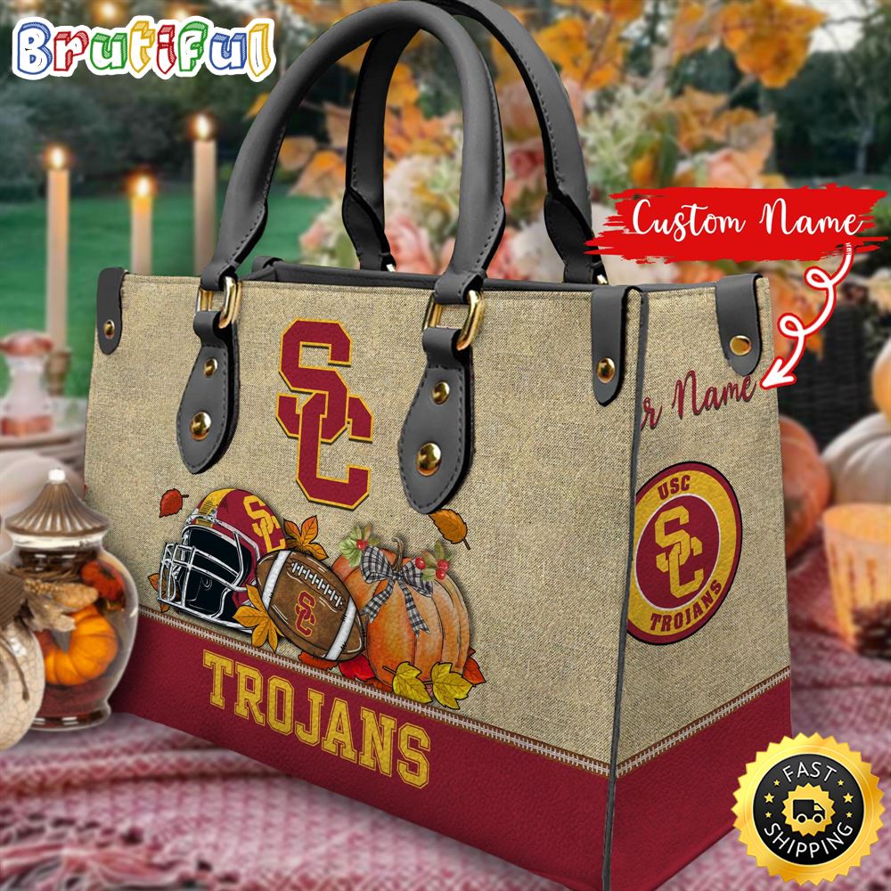 Sportswearmerch USC Trojans NCAA Autumn Leather Handbag For Fan