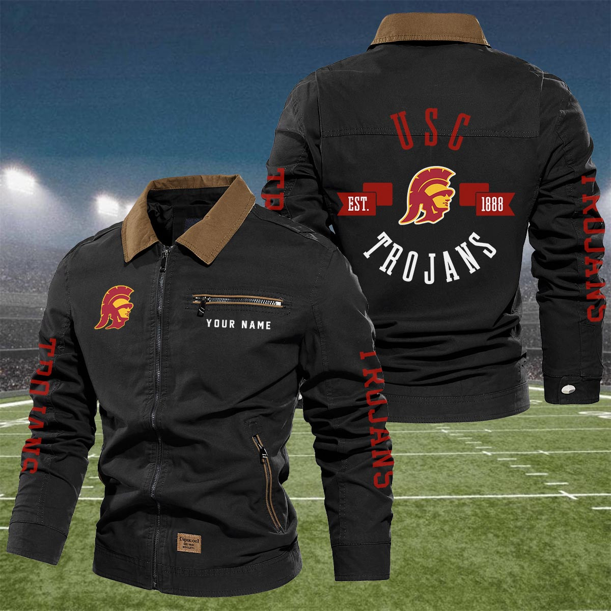 Sportswearmerch USC Trojans NCAA Lapel Jacket For Fan