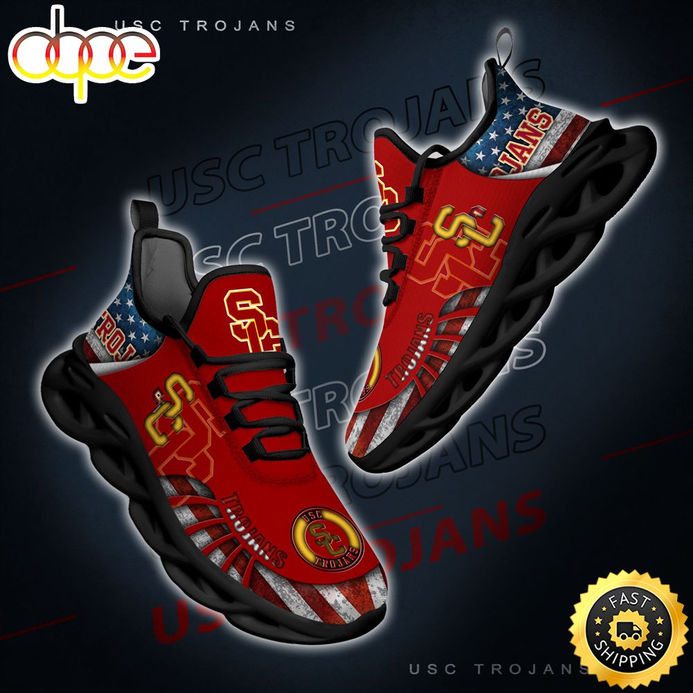 Sportswearmerch USC Trojans NCAA Max Soul Shoes Sneakers For Men And Women