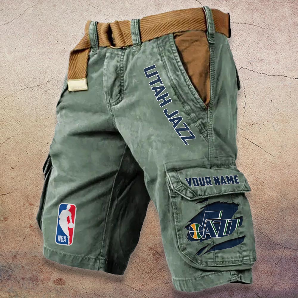 Sportswearmerch Utah Jazz NBA Denim Short For Fan