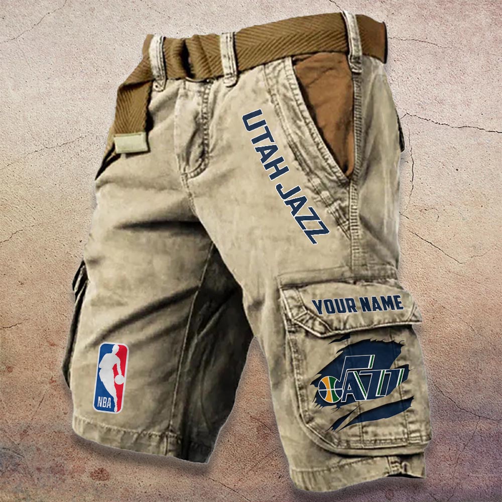 Sportswearmerch Utah Jazz NBA Denim Short For Fan