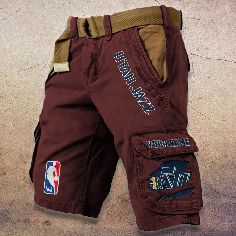 Sportswearmerch Utah Jazz NBA Denim Short For Fan