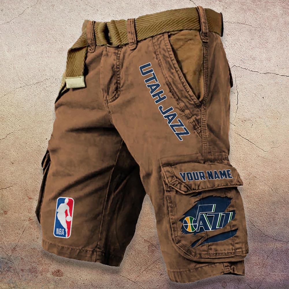 Sportswearmerch Utah Jazz NBA Denim Short For Fan