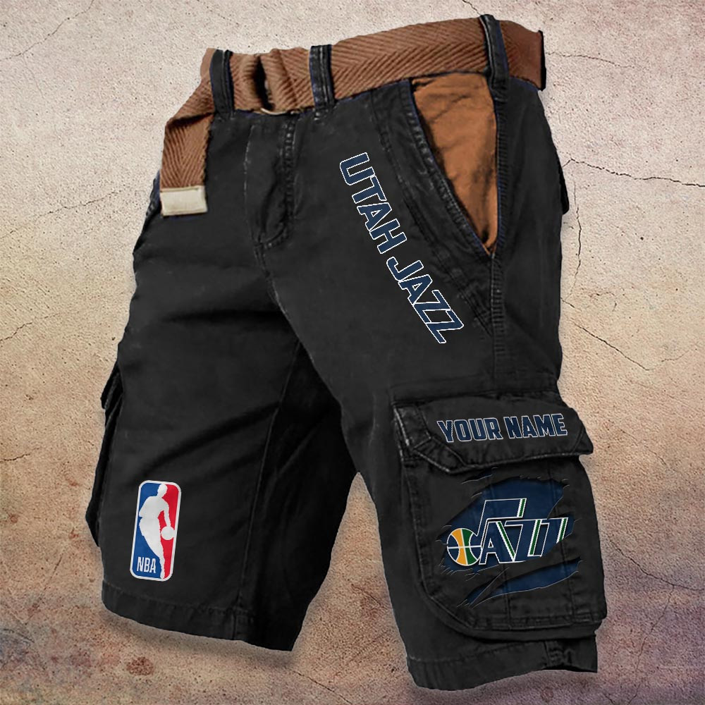 Sportswearmerch Utah Jazz NBA Denim Short For Fan