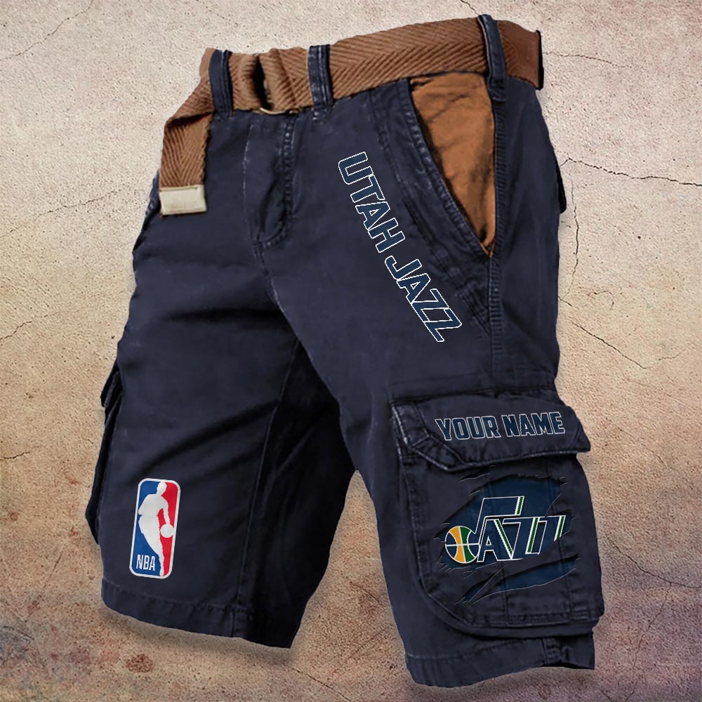 Sportswearmerch Utah Jazz NBA Denim Short For Fan