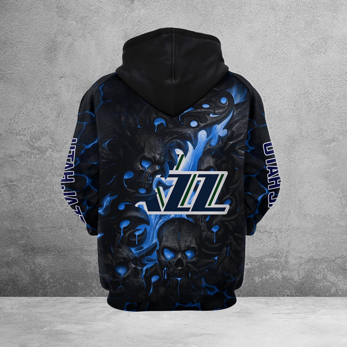 Sportswearmerch Utah Jazz NBA Lava Skull Hoodie For Fan