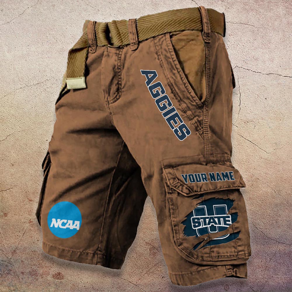 Sportswearmerch Utah State Aggies NCAA Denim Short For Fan