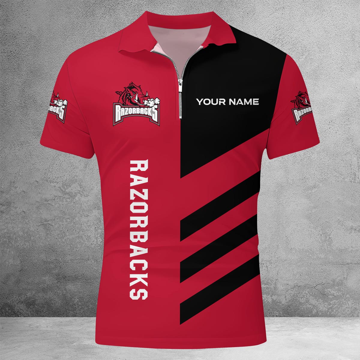 Sportswearmerch Utah State Aggies NCAA Lapel Zip Polo Shirt For Fan