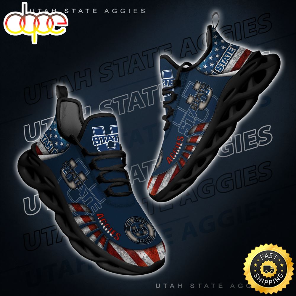 Sportswearmerch Utah State Aggies NCAA Max Soul Shoes Sneakers For Men And Women