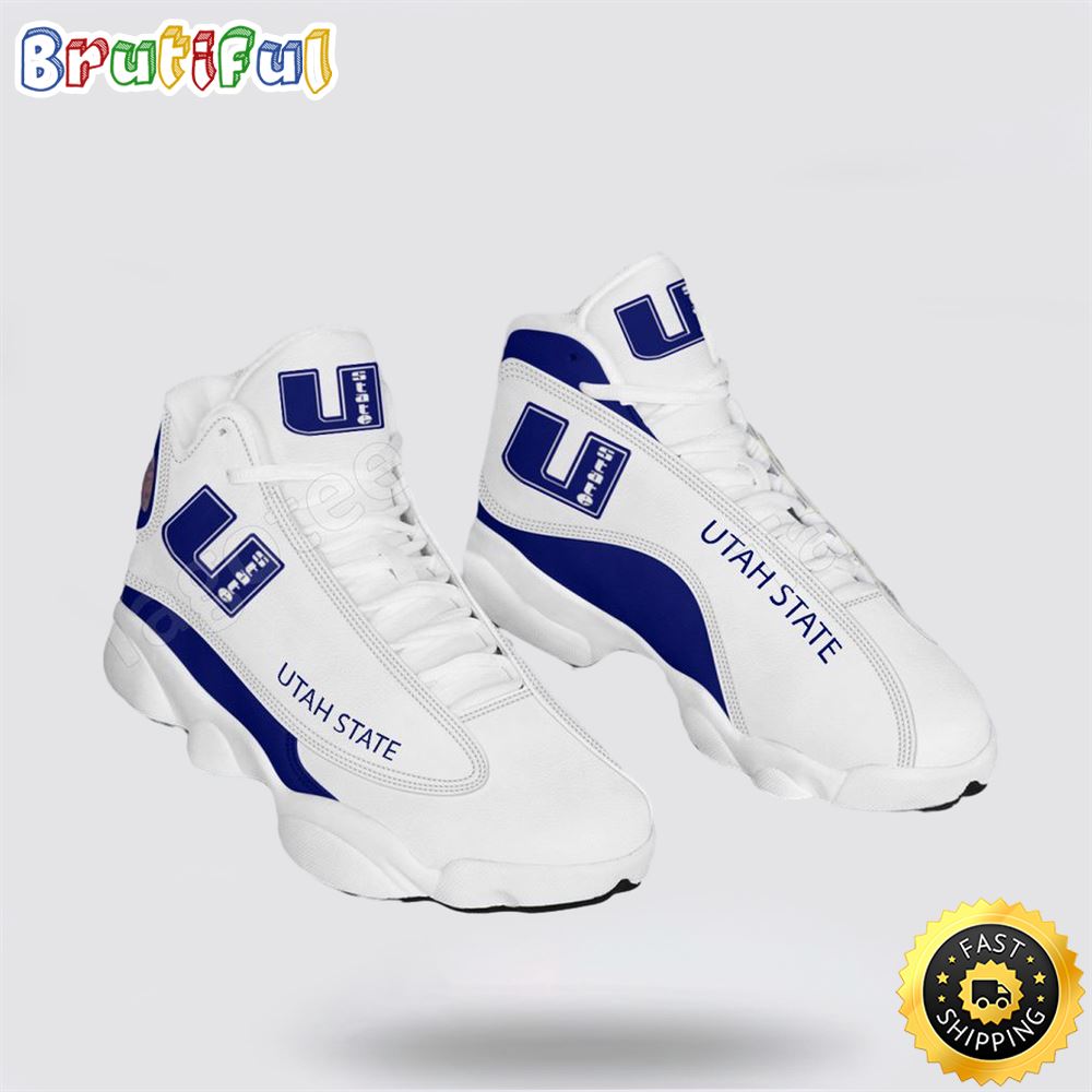 Sportswearmerch Utah State NCAA AJ13 Sneakers Shoes For Men And Women