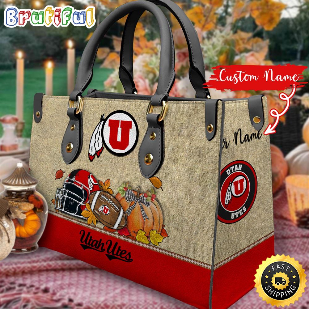 Sportswearmerch Utah Utes NCAA Autumn Leather Handbag For Fan