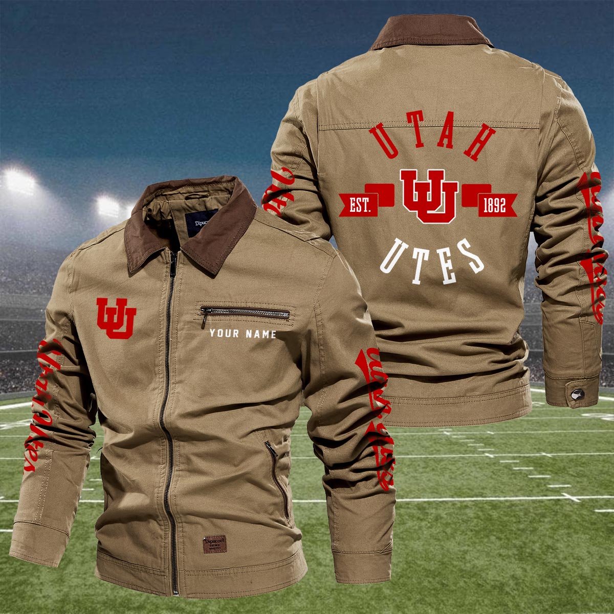 Sportswearmerch Utah Utes NCAA Lapel Jacket For Fan