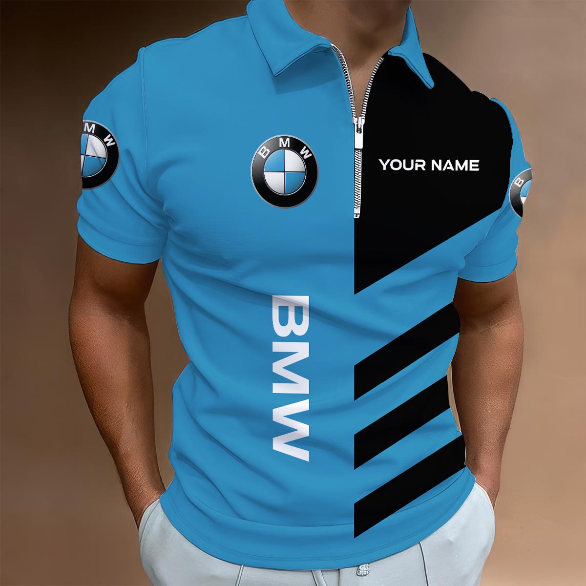 Sportswearmerch Utah Utes NCAA Lapel Zip Polo Shirt For Fan