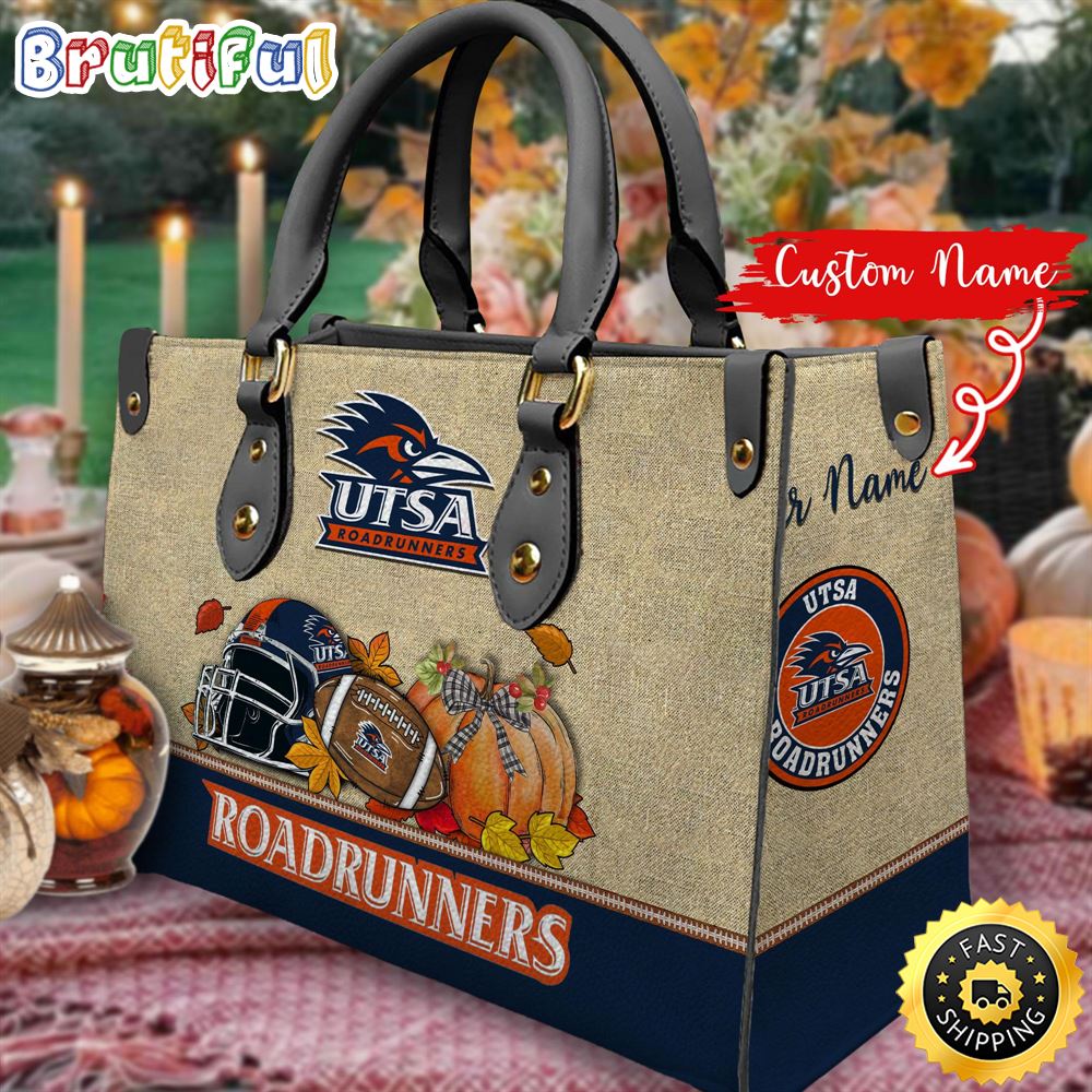 Sportswearmerch UTSA Roadrunners NCAA Autumn Leather Handbag For Fan
