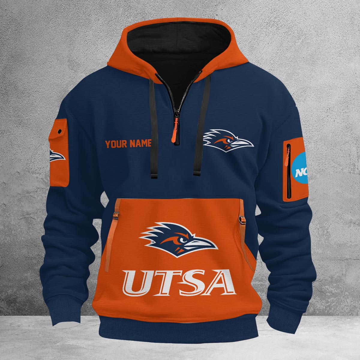 Sportswearmerch UTSA Roadrunners NCAA Half Zip Hoodie Personalized For Fan
