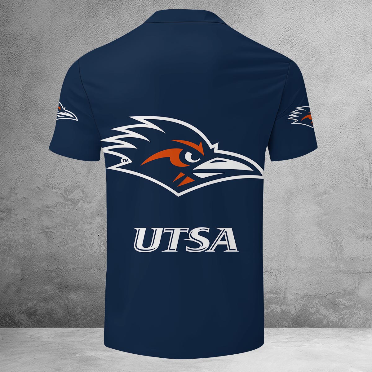 Sportswearmerch UTSA Roadrunners NCAA Lapel Zip Polo Shirt For Fan